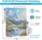 Diamond Painting Kits for Adults,Landscape Scenery DIY 5D Diamond Art Kits for Beginners,Round Full Drill Landscape Scenery Mountains Gem Art Crafts Kit for Home Wall Decor 12 x 16 Inch